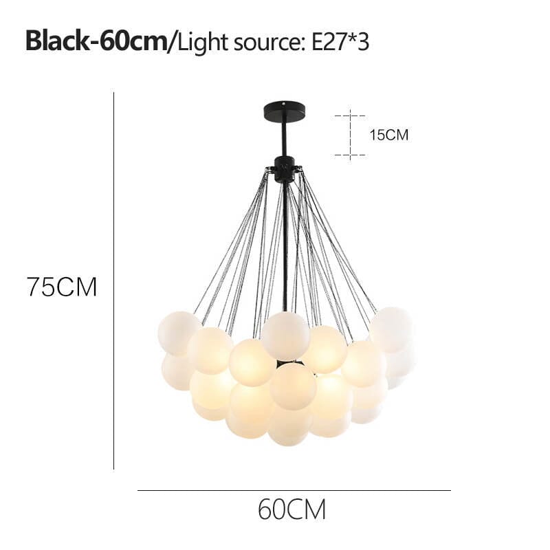 Lunera Frosted Globe Chandelier | Orntli