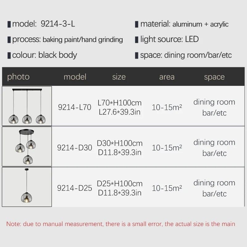 Lucento glasspendellamper | Orntli
