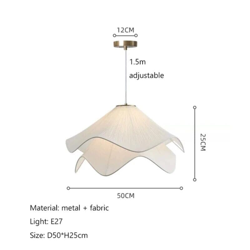 フレンチファブリックフラワーシャンデリア