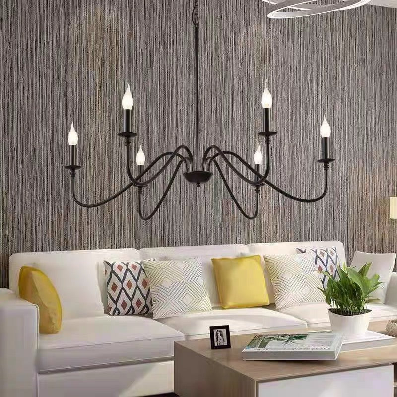 Orix Metal Chandelier — Retro Vintage Candle Design