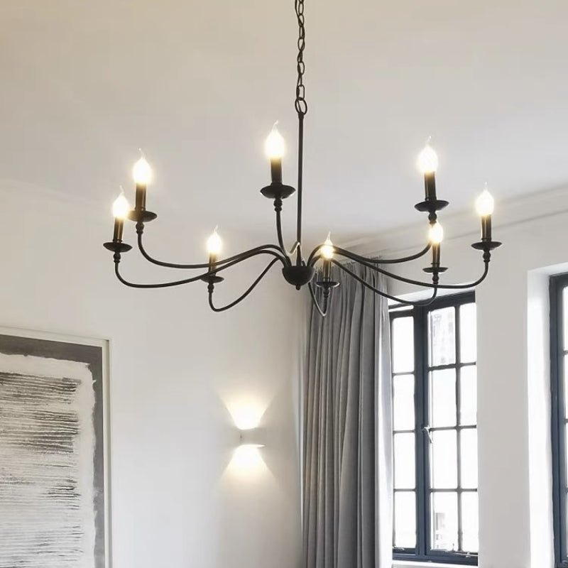 Orix Metal Chandelier — Retro Vintage Candle Design