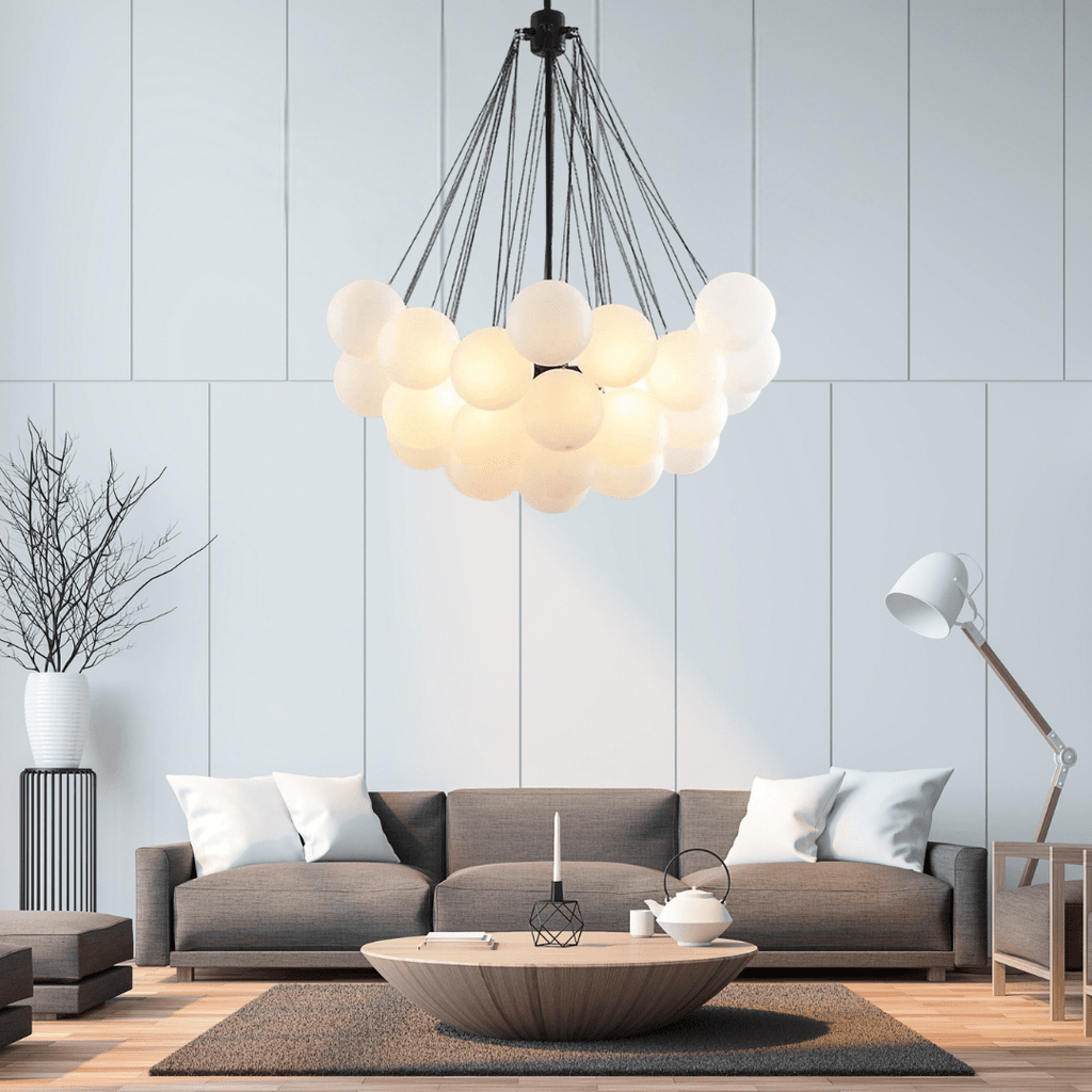 Lunera Frosted Globe Chandelier | Orntli
