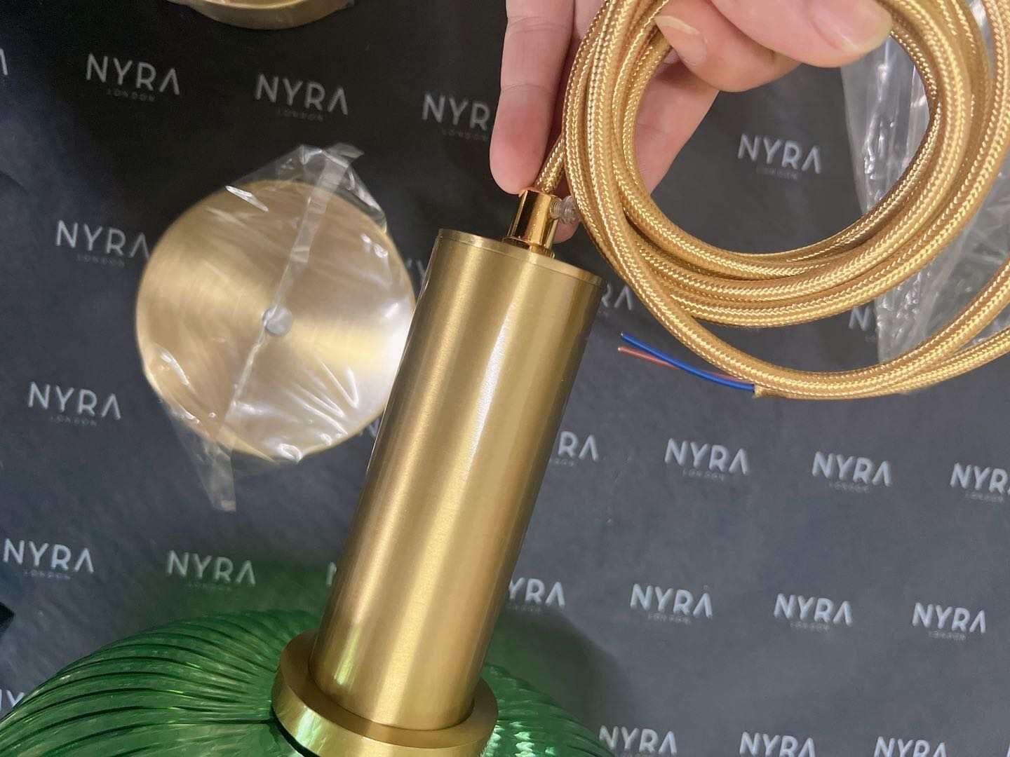 Lumen gerippte Glasanhänger für Wohnbeleuchtung und Dekor