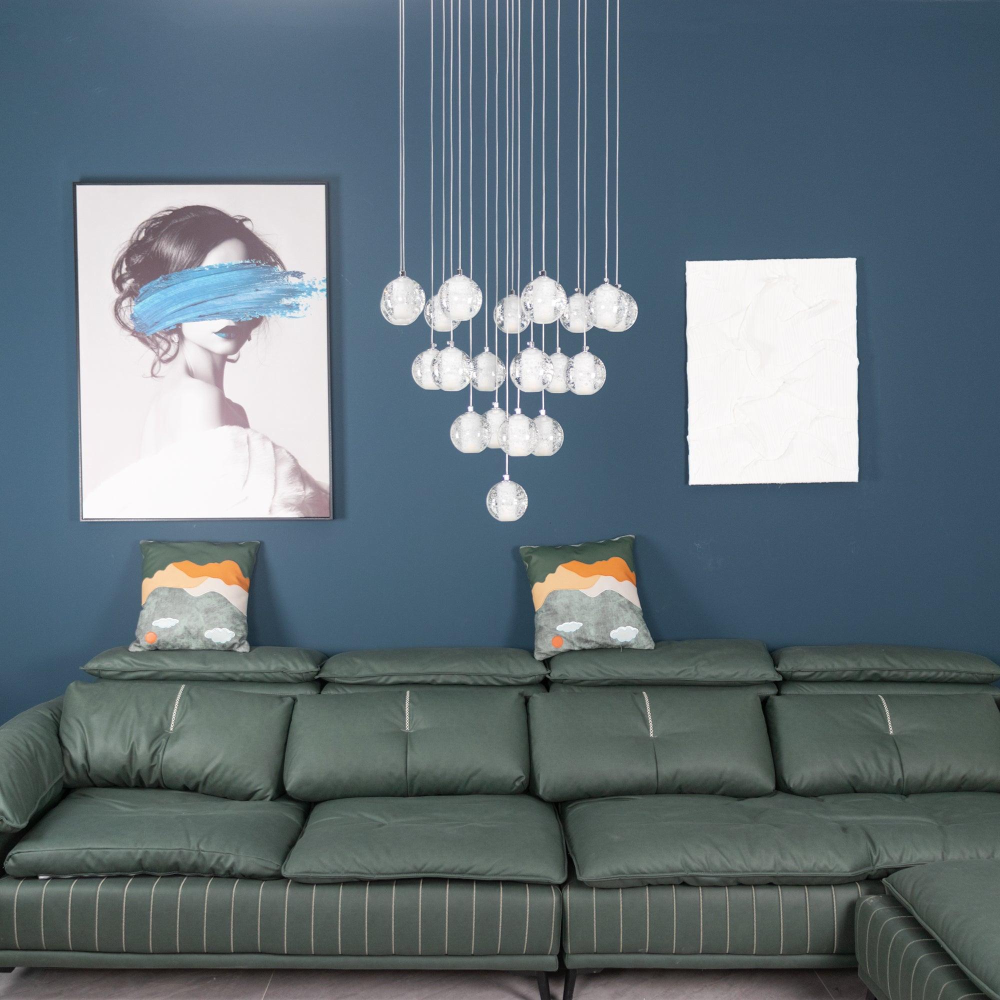 Crystal Bubble Ball Pendant Lamp