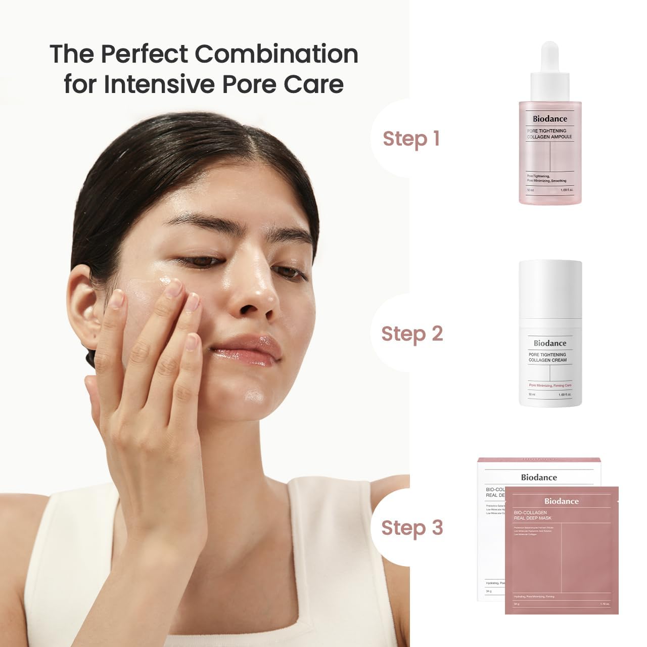 Masque facial au collagène Elara pour routine quotidienne de soins de la peau
