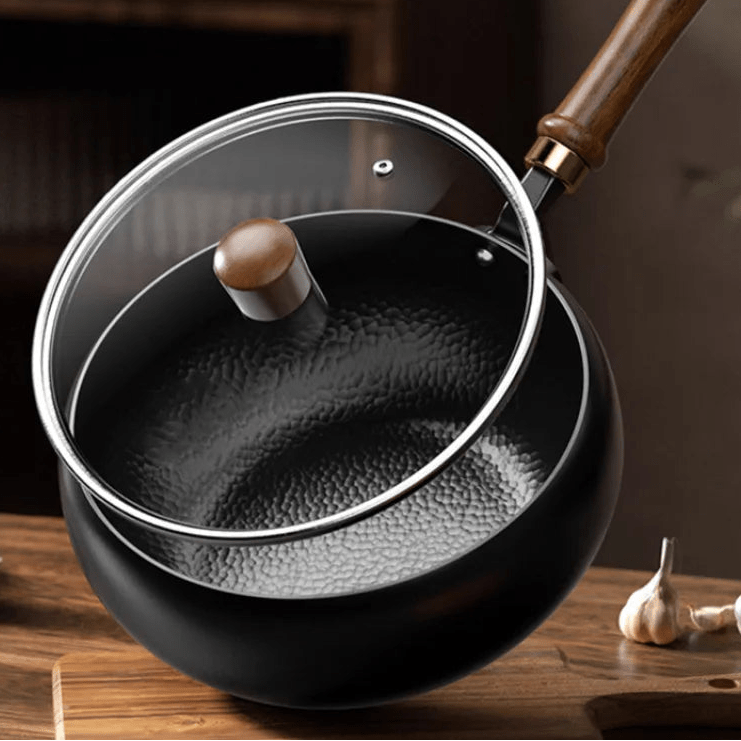 ForgeNest Cast Iron Cooking Pot Handcrafted for Even Heat at Home