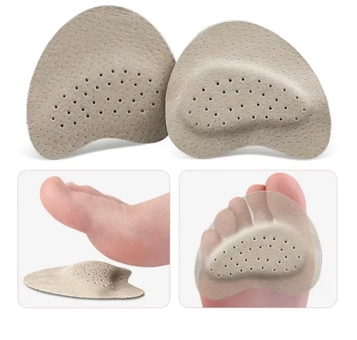 SolaceStep halkfria fotdynor för sandaler – smärtlindring för kvinnor