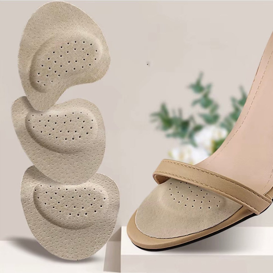 SolaceStep halkfria fotdynor för sandaler – smärtlindring för kvinnor