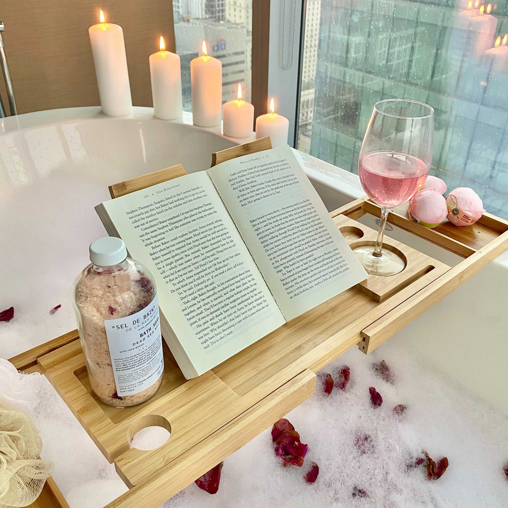 竹製バスタブトレイ