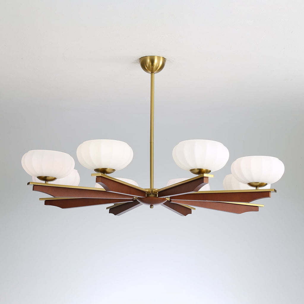 Uzoror Vintage Wood Chandelier — Traditional Elegant Design