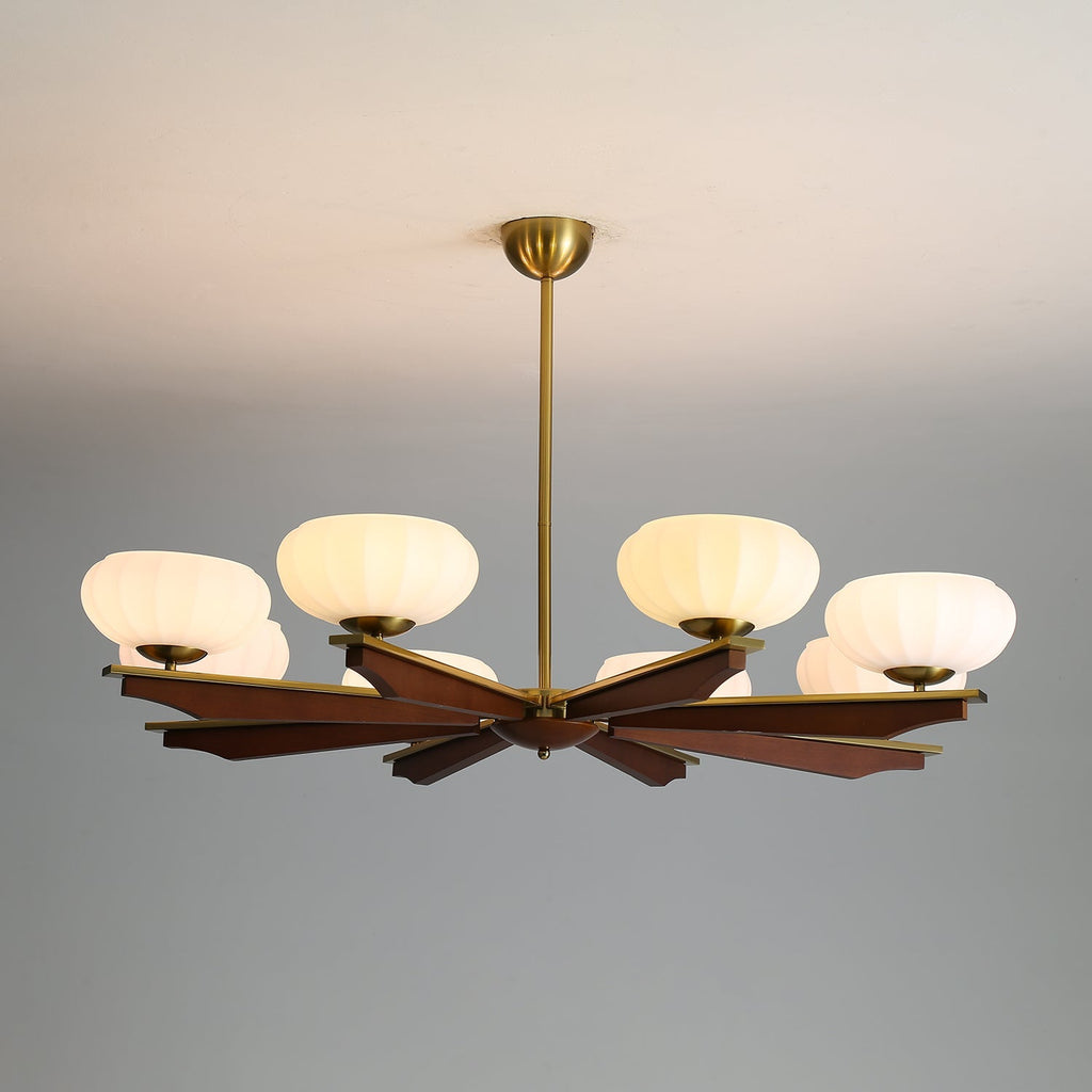 Uzoror Vintage Wood Chandelier — Traditional Elegant Design