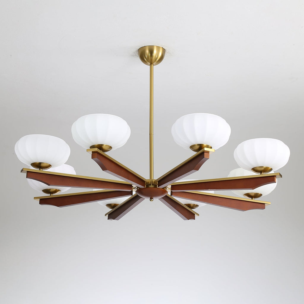 Uzoror Vintage Wood Chandelier — Traditional Elegant Design