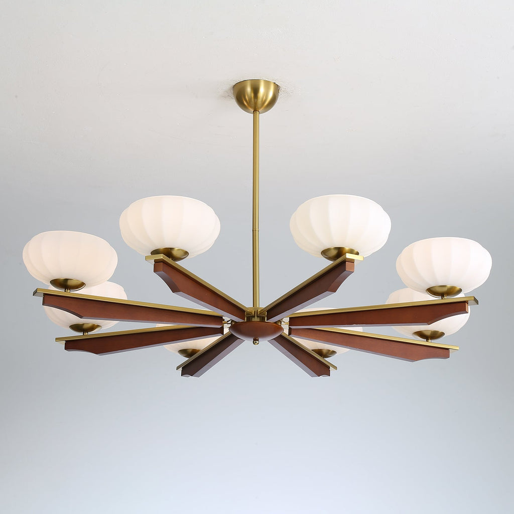 Uzoror Vintage Wood Chandelier — Traditional Elegant Design