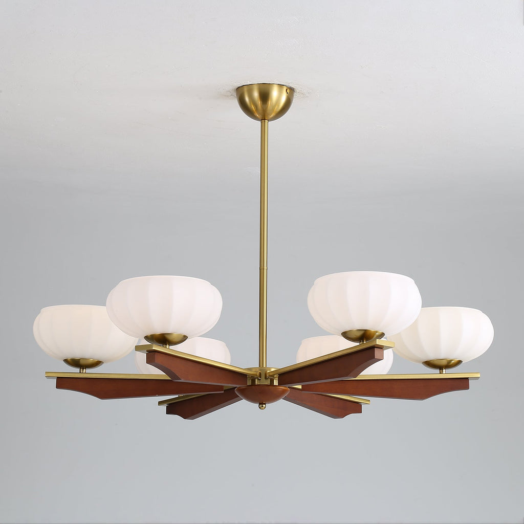 Uzoror Vintage Wood Chandelier — Traditional Elegant Design