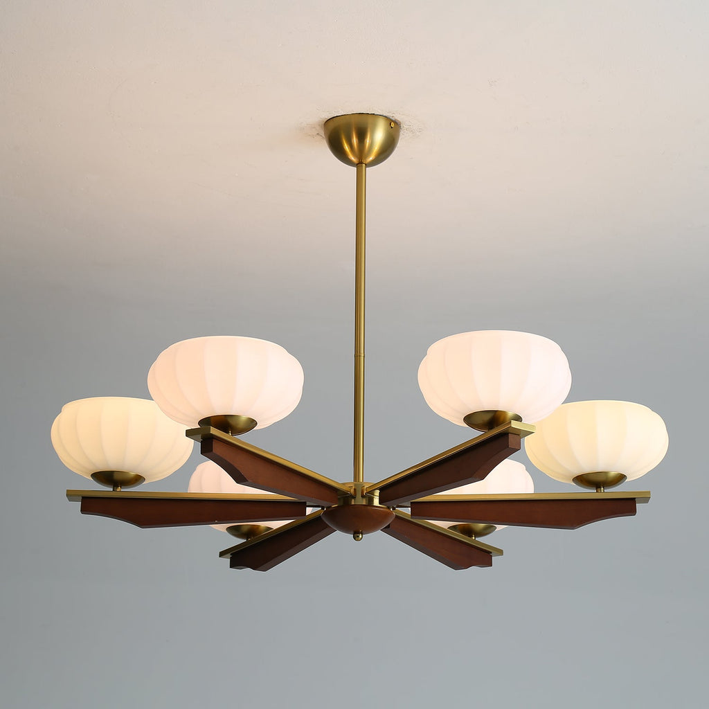 Uzoror Vintage Wood Chandelier — Traditional Elegant Design