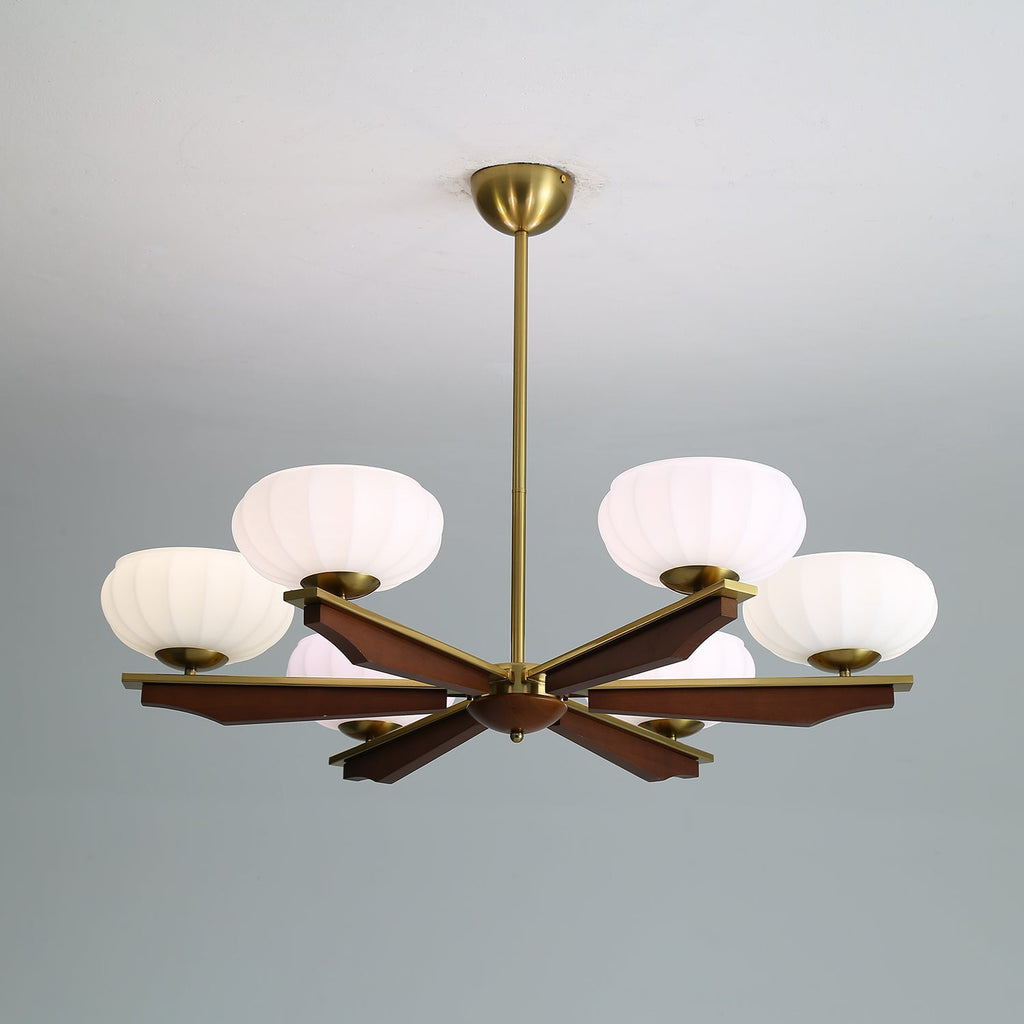 Uzoror Vintage Wood Chandelier — Traditional Elegant Design