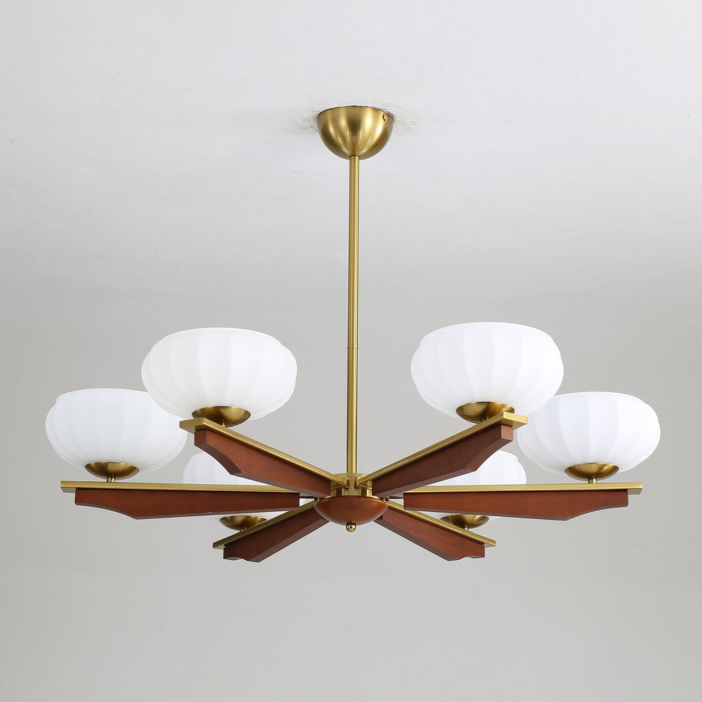 Uzoror Vintage Wood Chandelier — Traditional Elegant Design