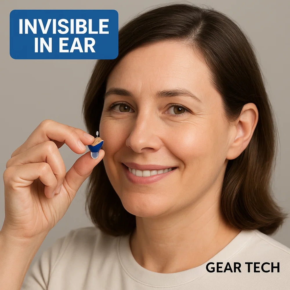 Rechargeable In-Ear Hearing Aids With Clear Sound, Long Battery Life, Comfortable Fit