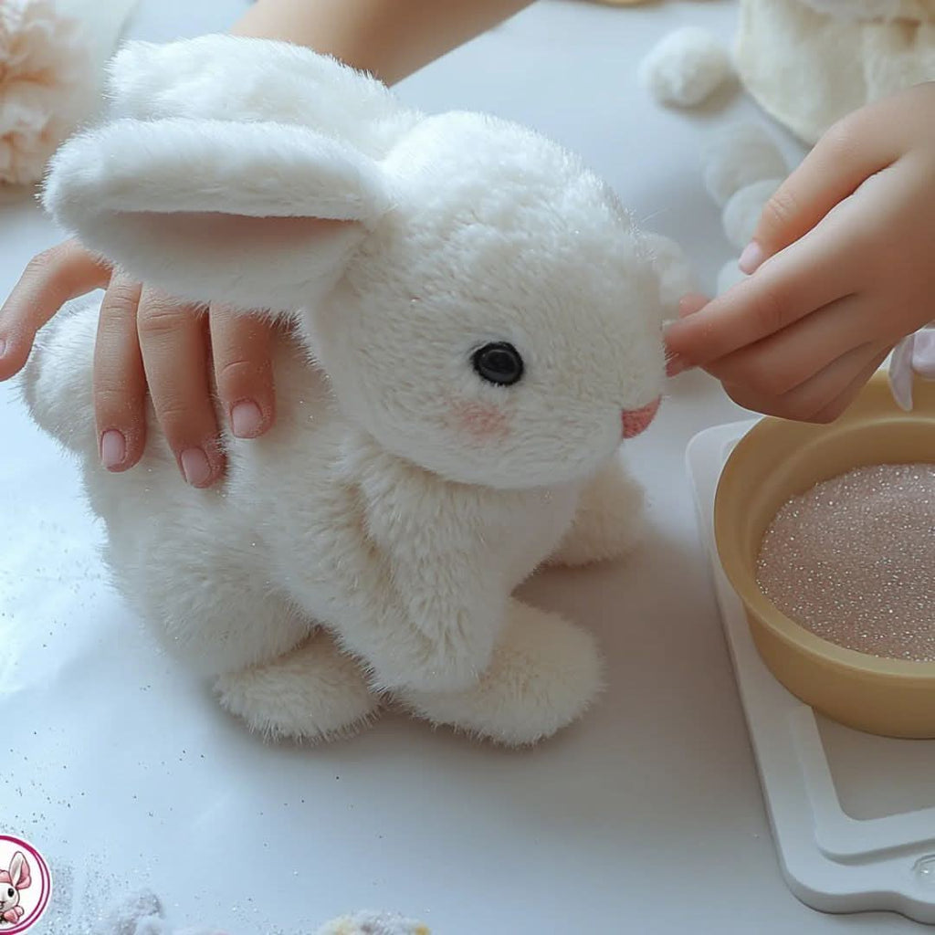 Gerçekçi Hareket ve Seslere Sahip Etkileşimli Peluş Tavşan