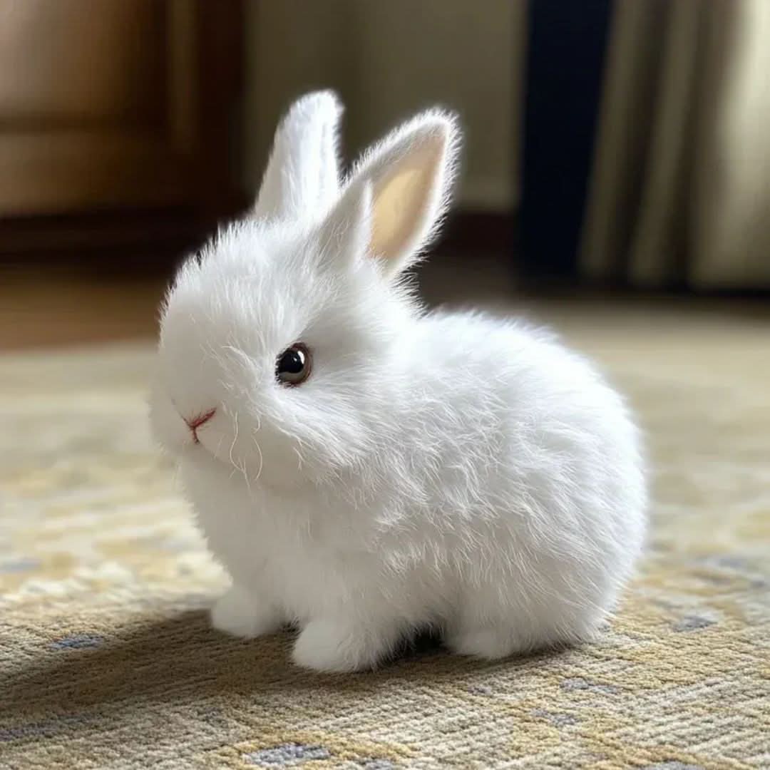 Gerçekçi Hareket ve Seslere Sahip Etkileşimli Peluş Tavşan