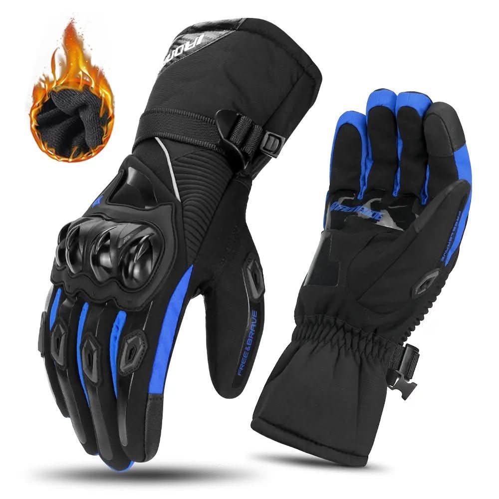 Guanti da moto Temp Guard impermeabili con isolamento a 3 strati e fibra di carbonio