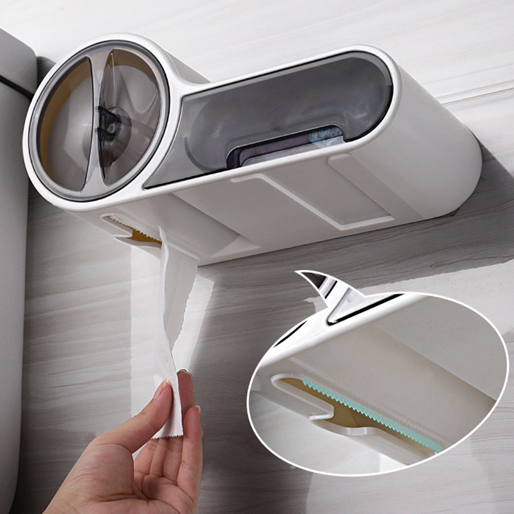 Waterproof Self Adhesive Toilet Paper Holder For Bathroom