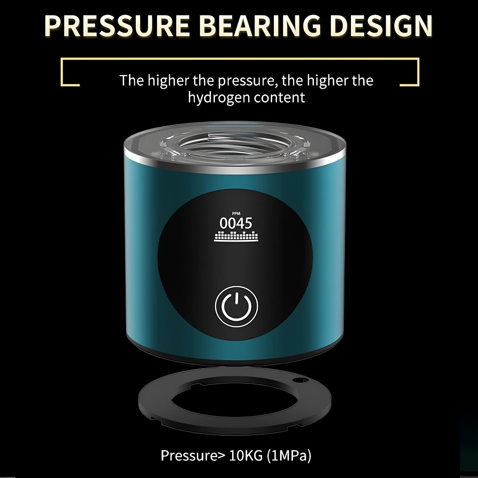 A 8. generációs 5000ppb SPE PEM magas koncentrációjú hidrogénionizáló vízpalack