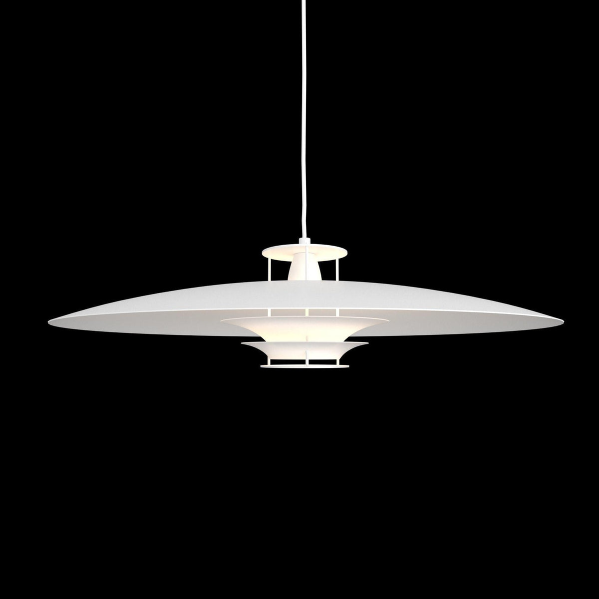 Zenith moderne Pendelleuchte aus Aluminium – E26/E27-Fassung