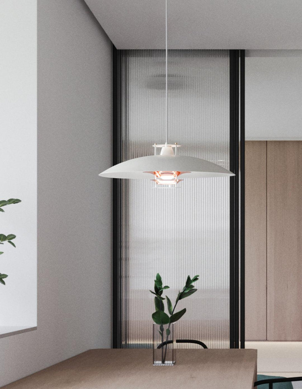 Zenith moderne Pendelleuchte aus Aluminium – E26/E27-Fassung
