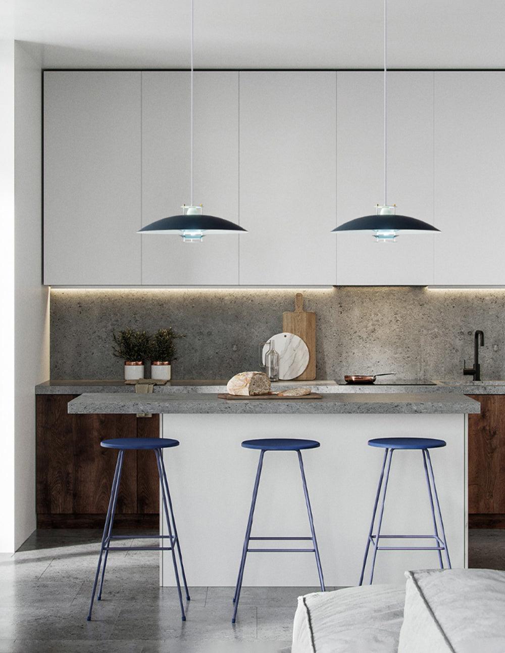 Zenith moderne Pendelleuchte aus Aluminium – E26/E27-Fassung