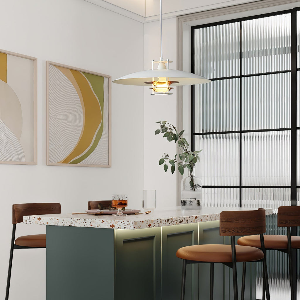 Zenith moderne Pendelleuchte aus Aluminium – E26/E27-Fassung