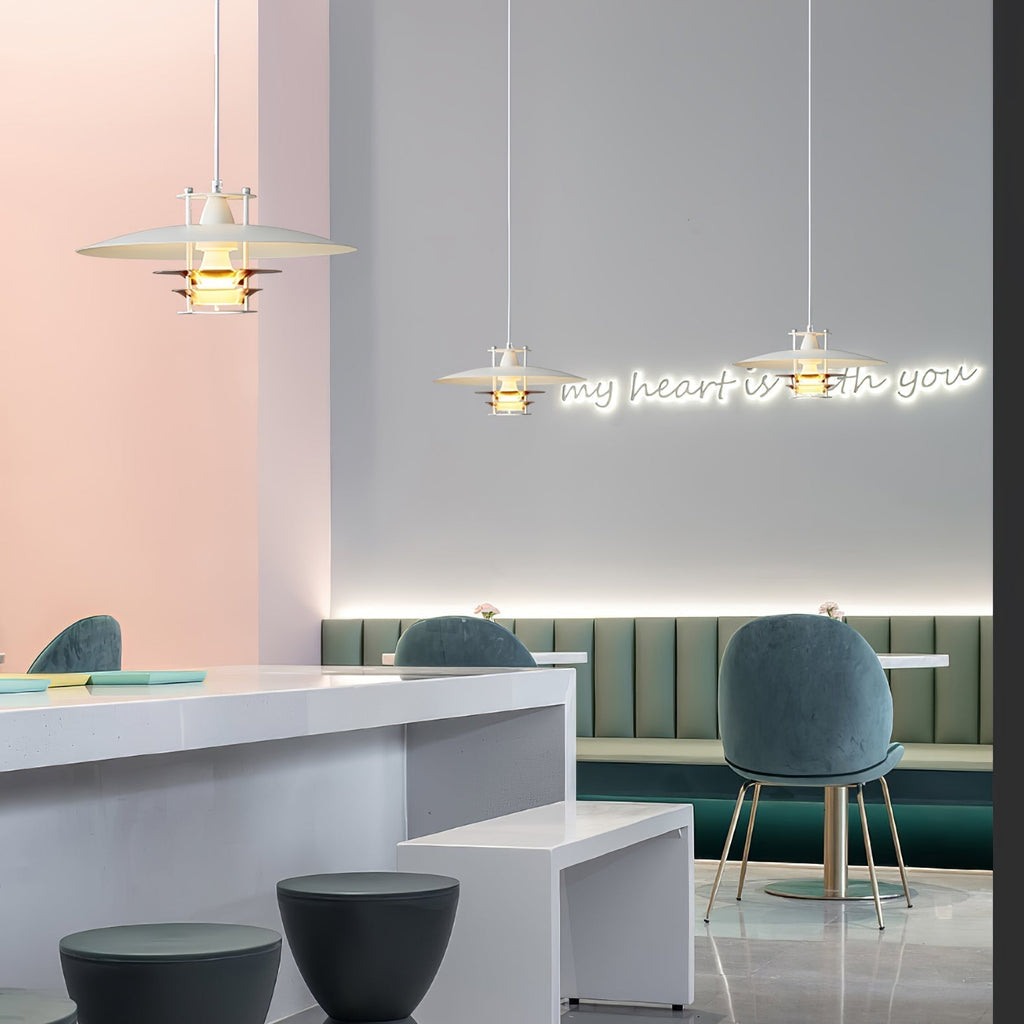 Zenith moderne Pendelleuchte aus Aluminium – E26/E27-Fassung