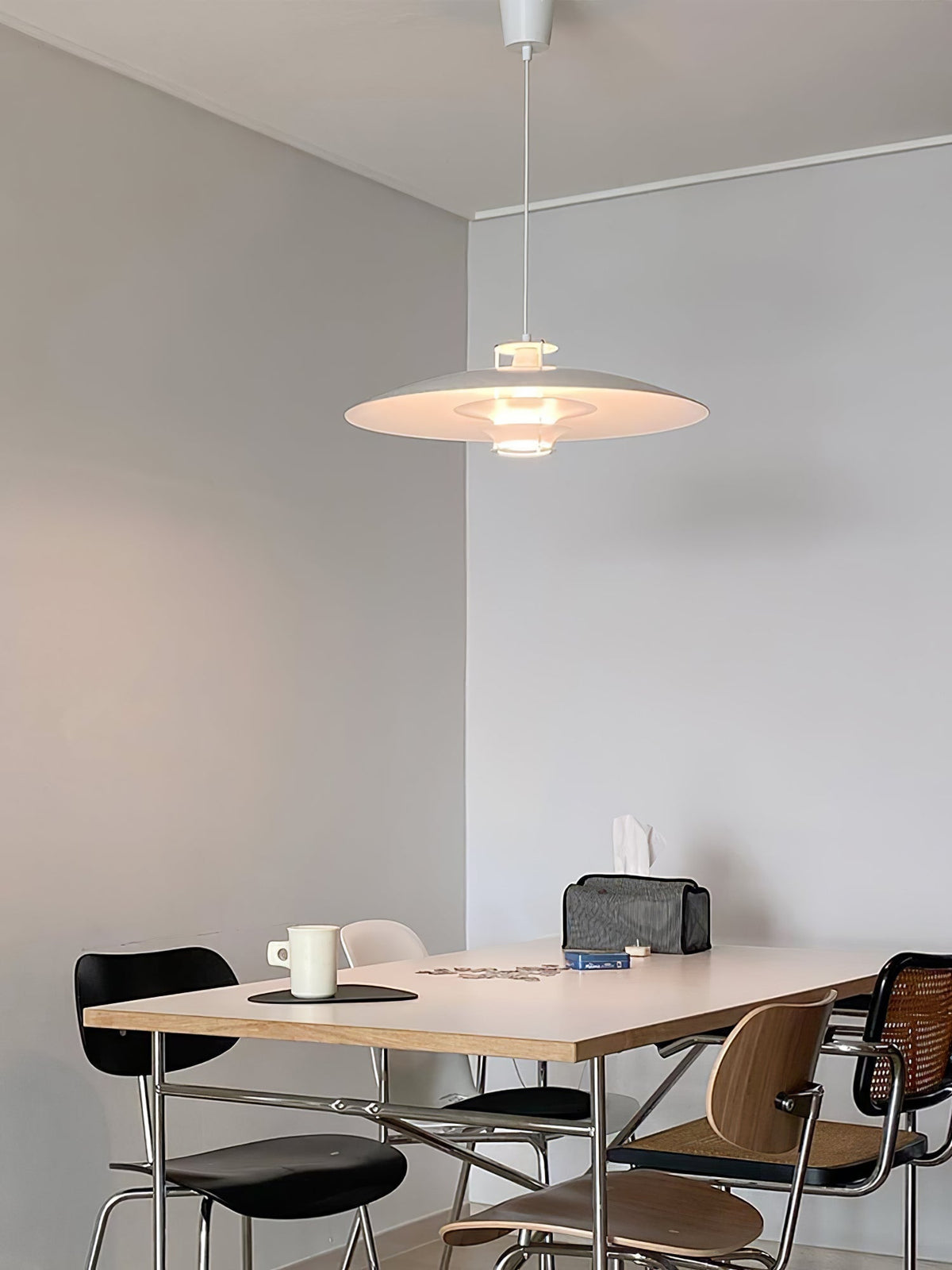 Zenith moderne Pendelleuchte aus Aluminium – E26/E27-Fassung