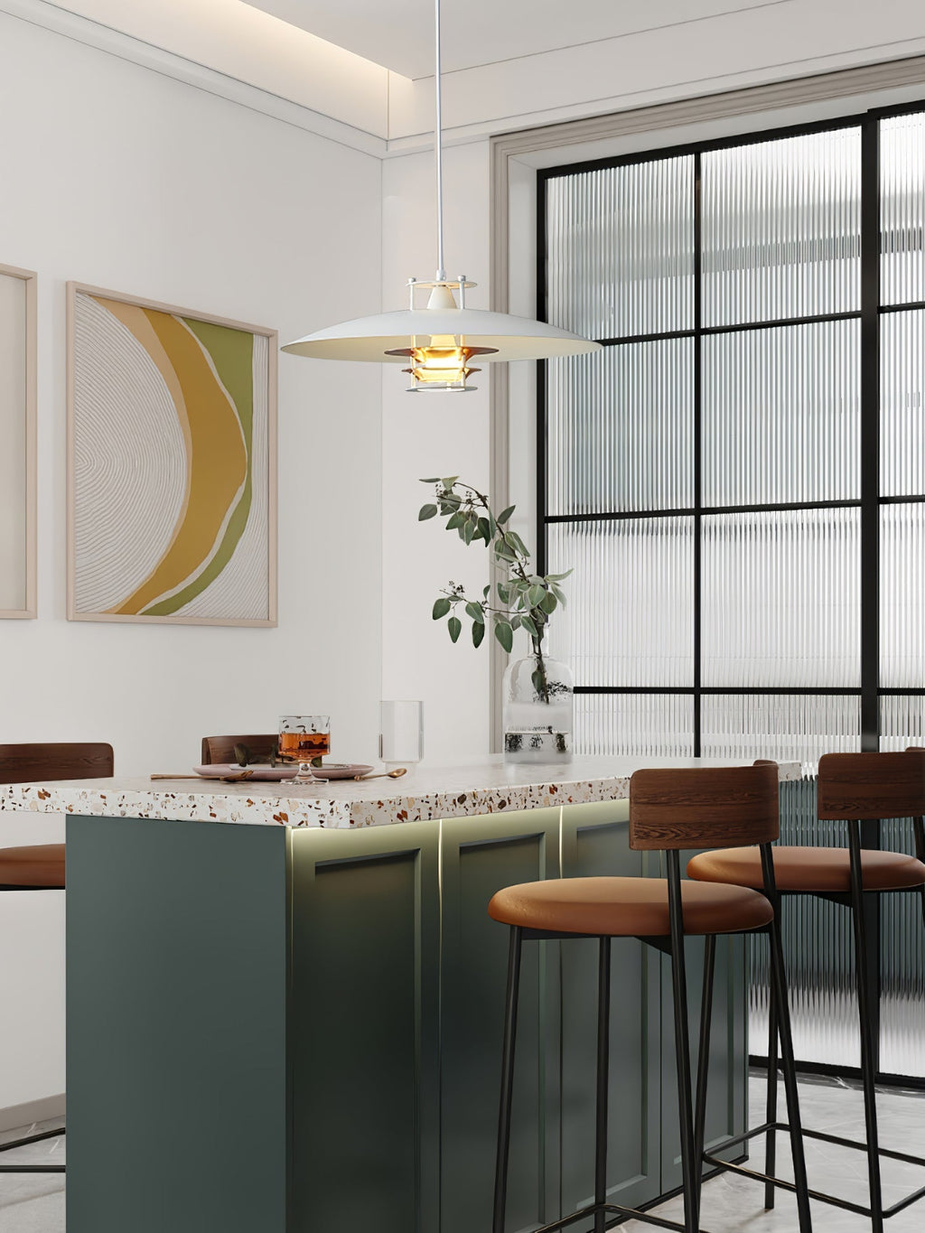 Zenith moderne Pendelleuchte aus Aluminium – E26/E27-Fassung