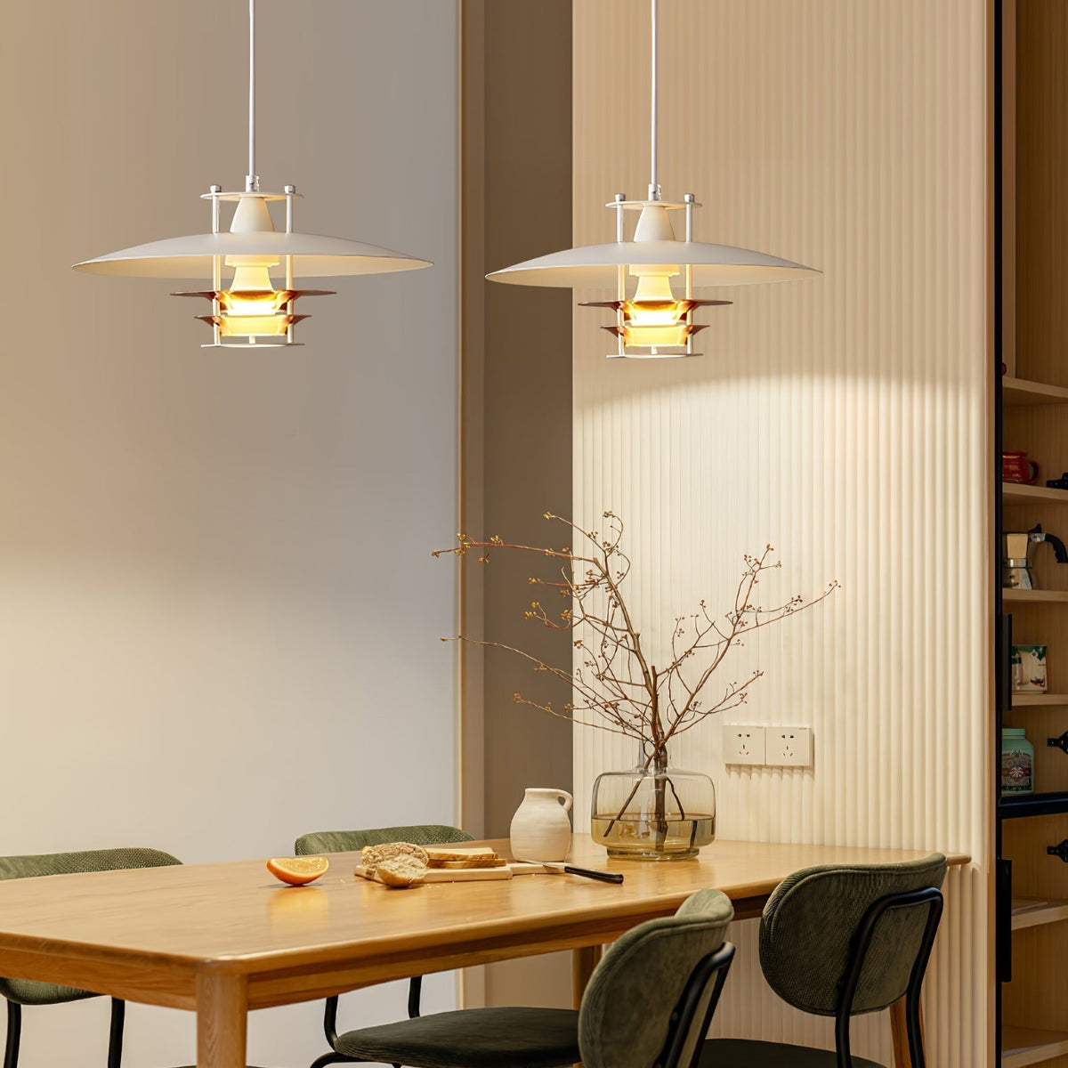Zenith moderne Pendelleuchte aus Aluminium – E26/E27-Fassung