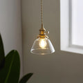 Glint pendellampa i klart glas - dimbar, fast anslutning, E26 E27-sockel