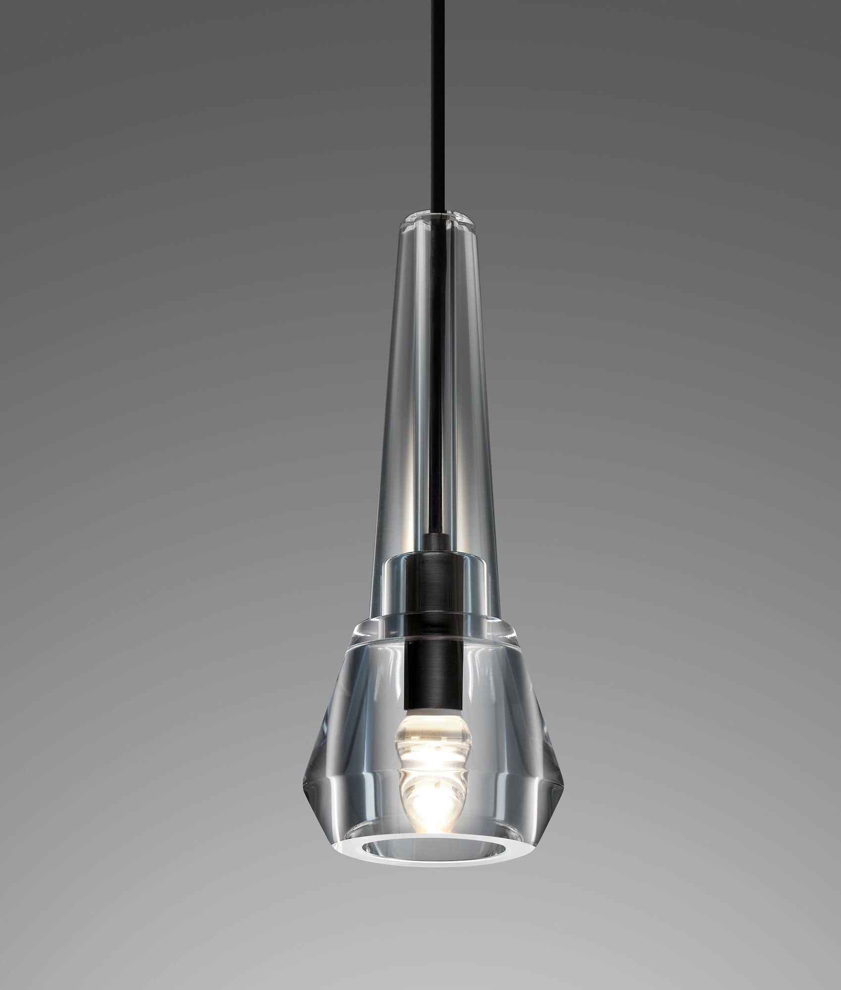 Single Benine - Postmoderni Täyskuparinen + K9 Kristalli LED-riippuvalaisimet