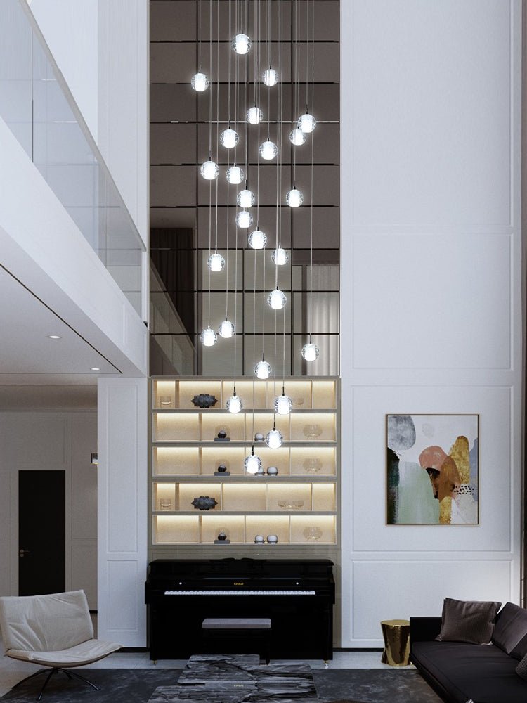 Crystal Bubble Ball Pendant Lamp