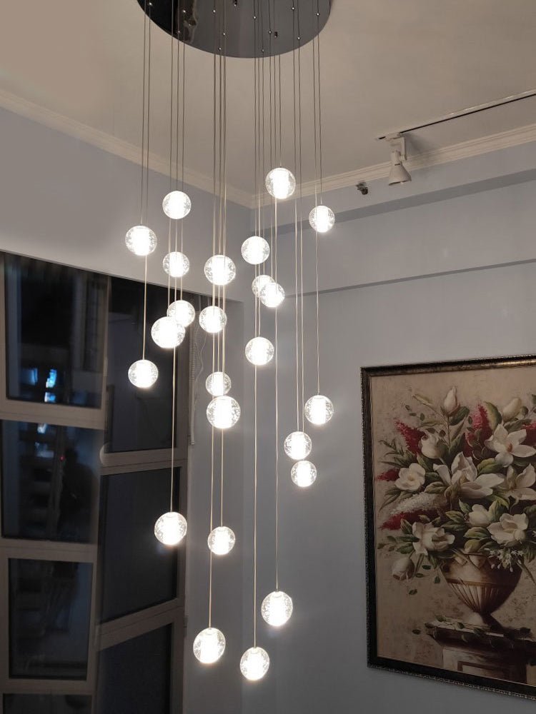 Crystal Bubble Ball Pendant Lamp