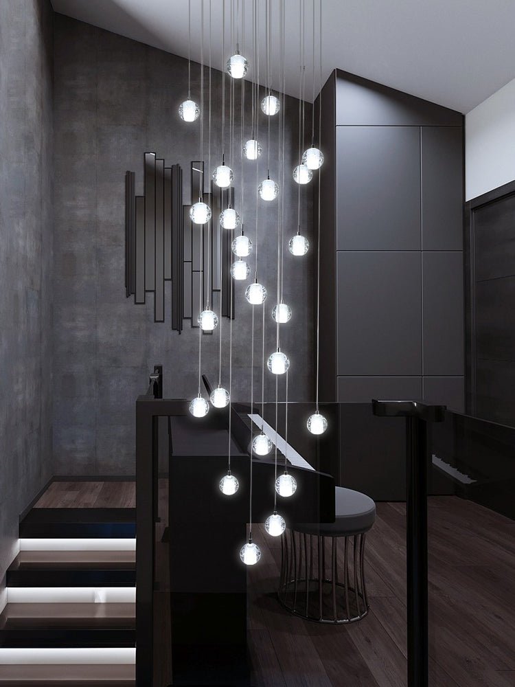 Crystal Bubble Ball Pendant Lamp