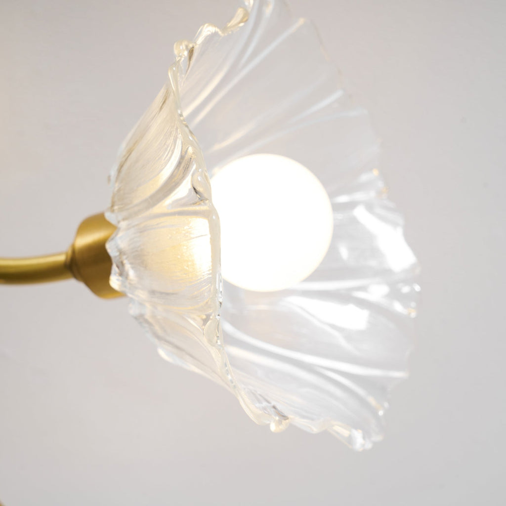 Lampada da soffitto Kalin in vetro a forma di fiore — Design contemporaneo