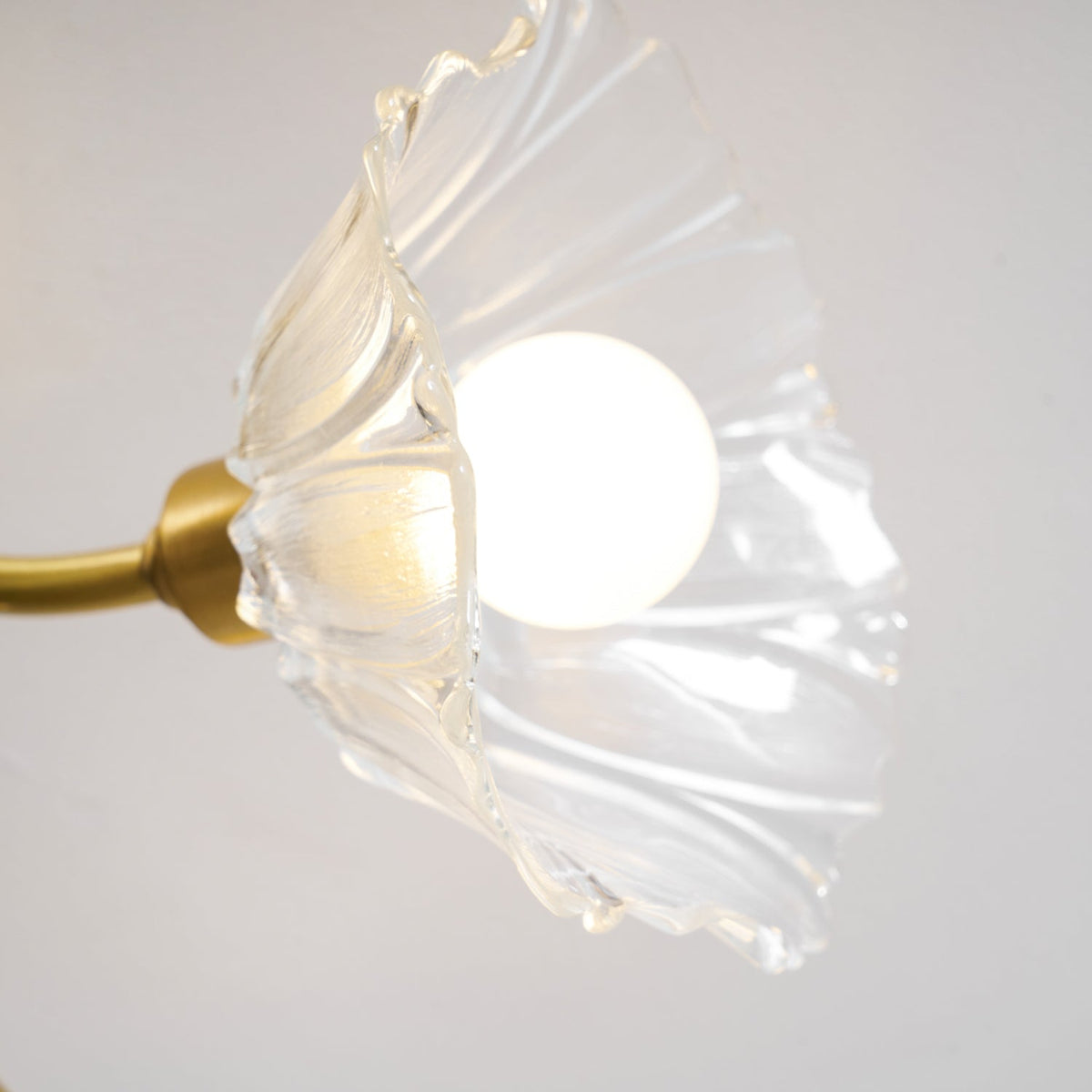 Lampada da soffitto Kalin in vetro a forma di fiore — Design contemporaneo