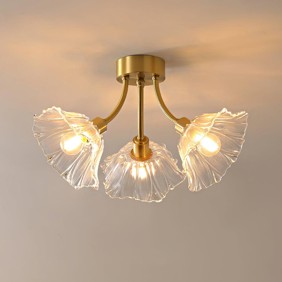 Kalin Glas-Blumen-Deckenleuchte — Zeitgemäßes Design