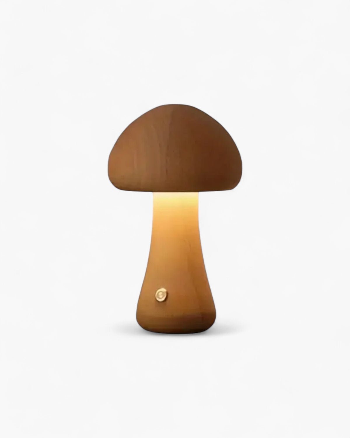 LioraFungi Table Lamp In Sustainable Wood With Warm Glow