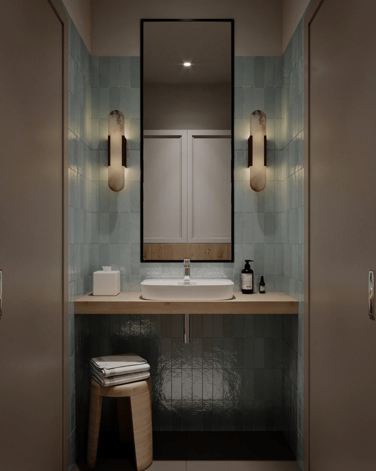 MirenStone márvány LED fali lámpa vékony, elegáns kialakítással