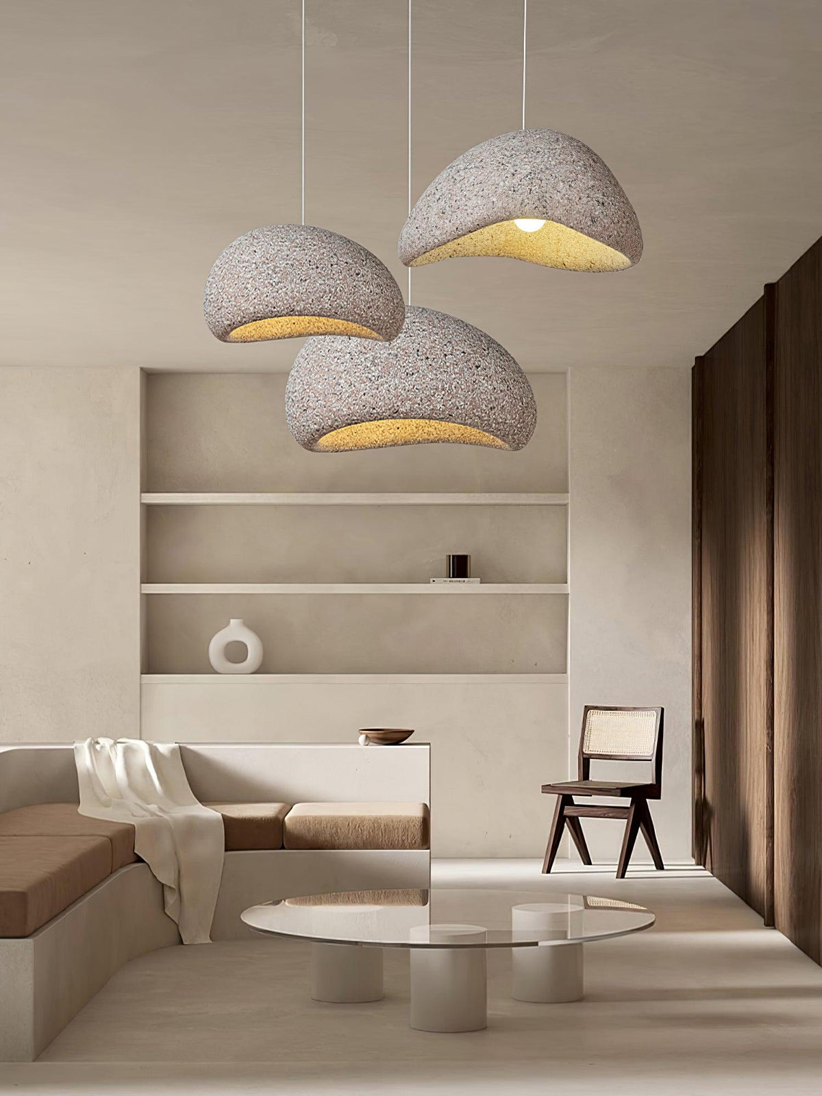 Tsukiyo Wabi-Sabi Cloud Pendant Light — Sculptural Ceiling Fixture