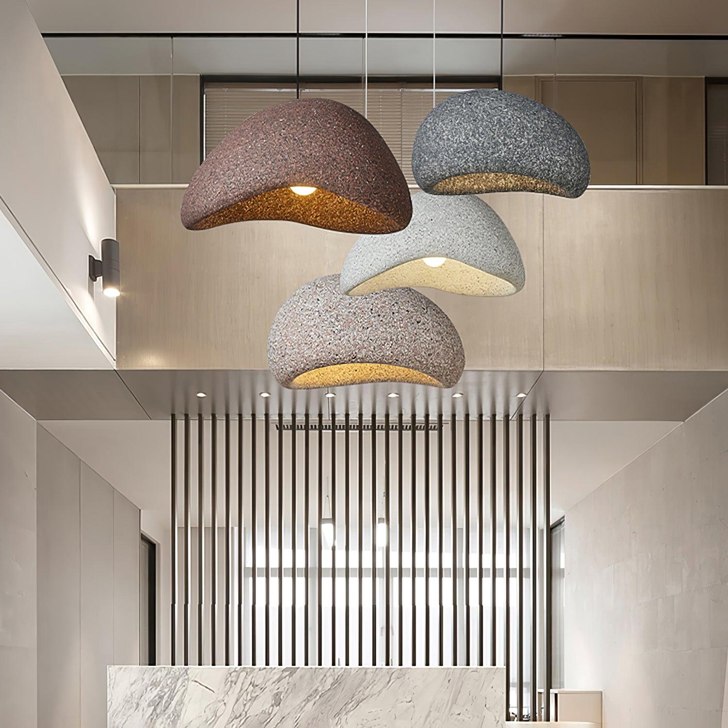 Tsukiyo Wabi-Sabi Cloud Pendant Light — Sculptural Ceiling Fixture