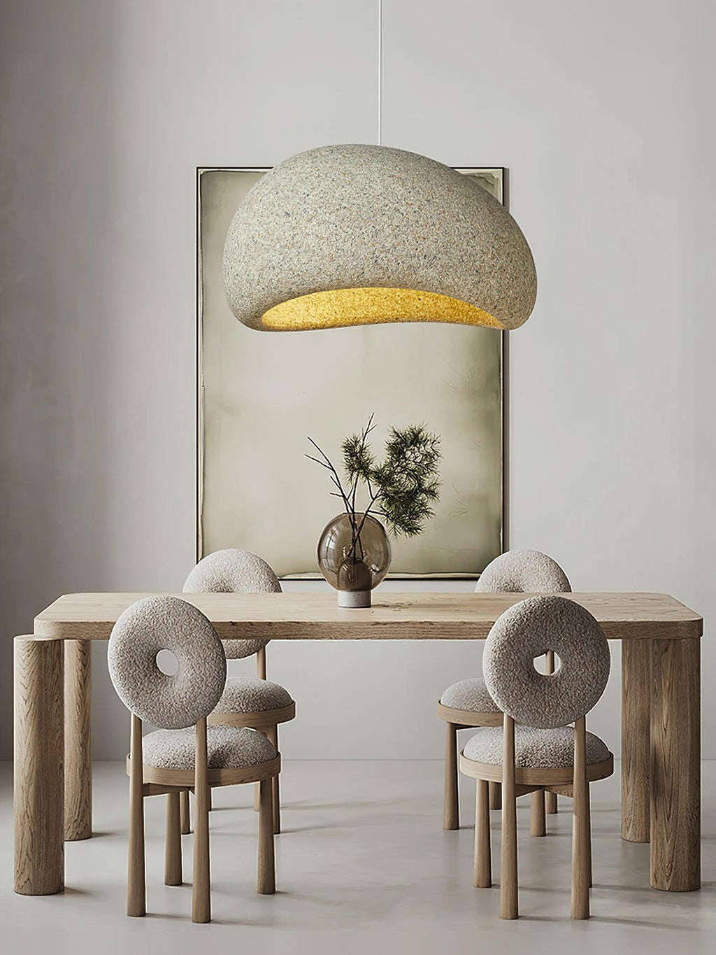Tsukiyo Wabi-Sabi Cloud Pendant Light — Sculptural Ceiling Fixture
