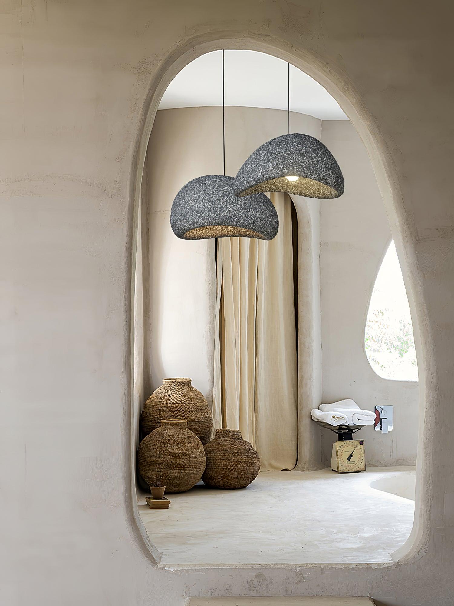 Tsukiyo Wabi-Sabi Cloud Pendant Light — Sculptural Ceiling Fixture