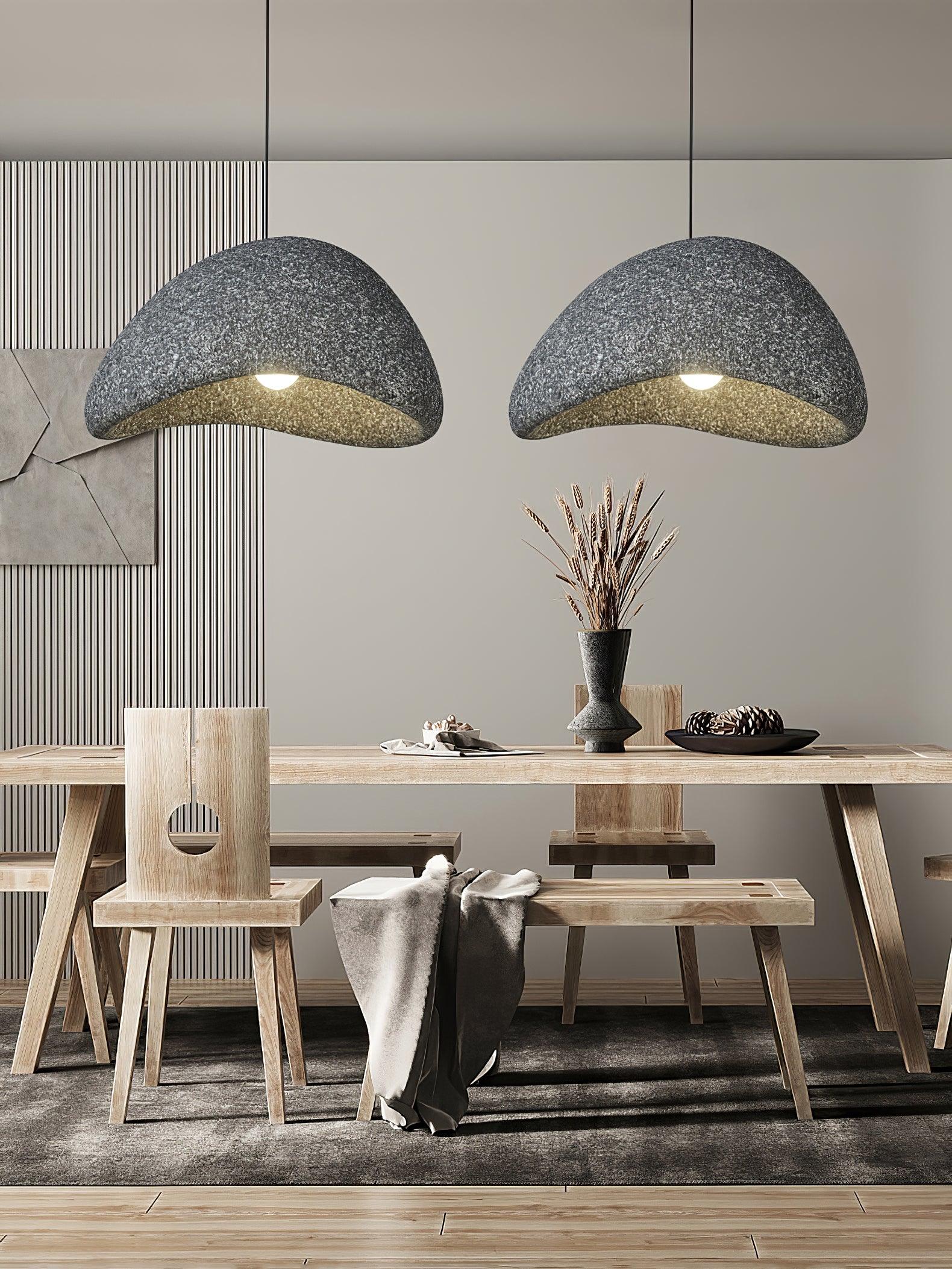 Tsukiyo Wabi-Sabi Cloud Pendant Light — Sculptural Ceiling Fixture